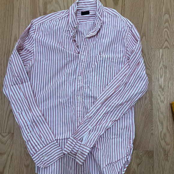 J. Crew Other - J. crew red and white button-up